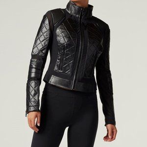 Blanc Noir Black Moto Jacket